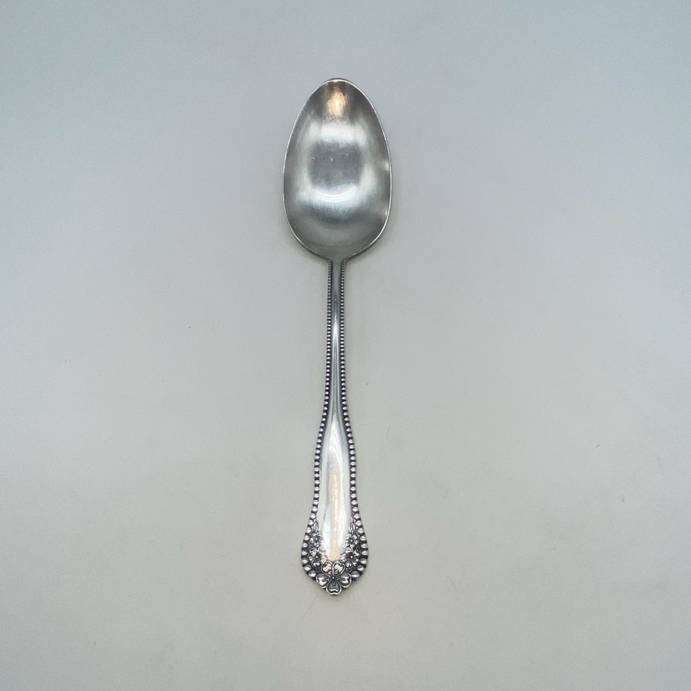 1896 Wm Rogers & Son AA Silver Plate‎ Serving Spoon "Mayflower" Pattern EUC